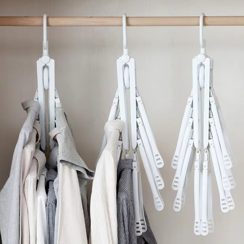 MagicFold™ 360° Rotating Hanger – Dry, Store & Save Space Like Never Before!