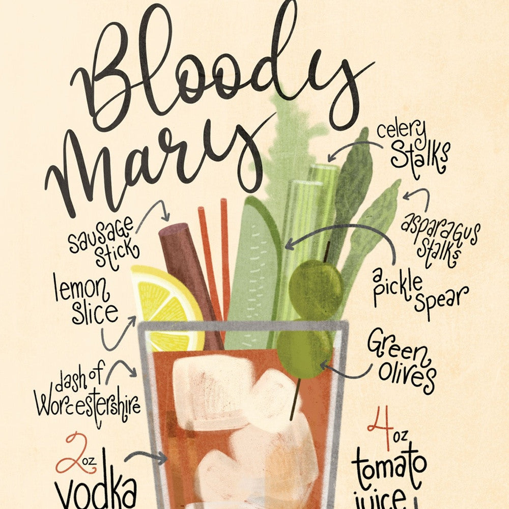 Bloody Mary 1 Black Framed Print Wall Art-2