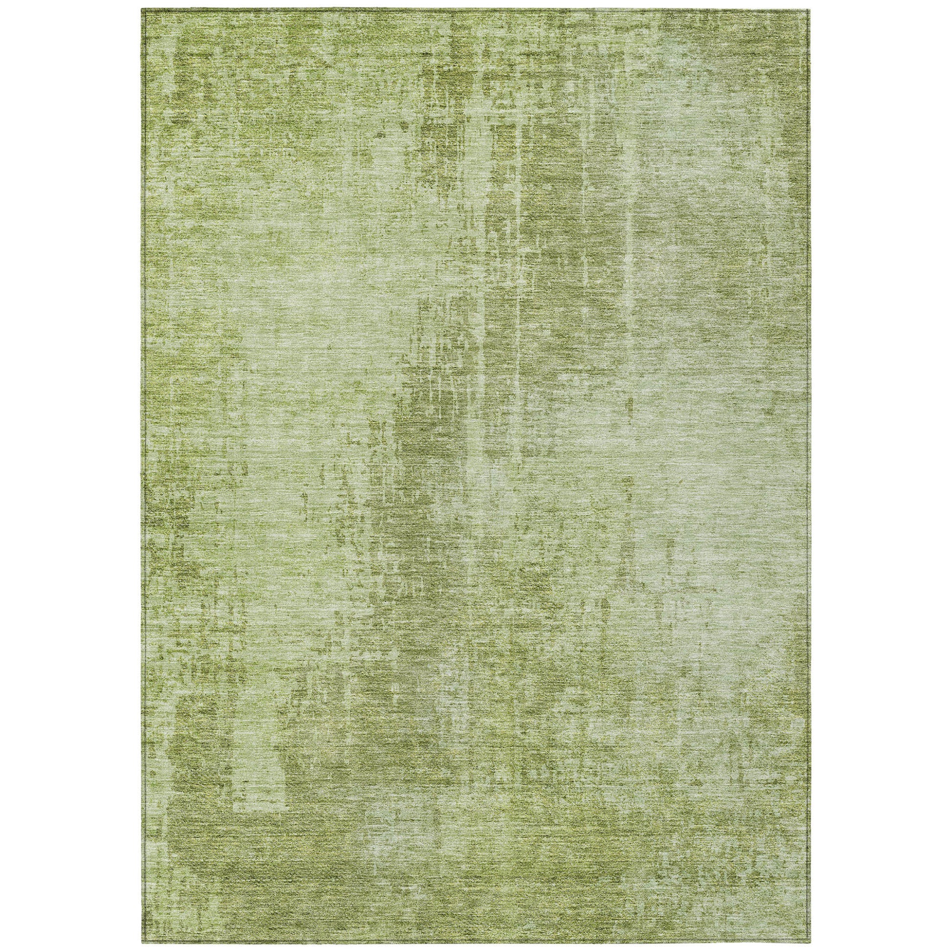 3' X 5' Sage And Green Abstract Washable Indoor Outdoor Area Rug-1